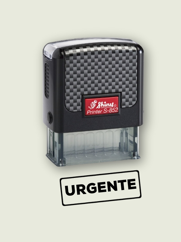 Sello de empresa con fórmula comercial "Urgente" Shiny Printer S-852